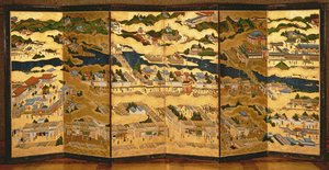 Kyoto ve çevresinde, Edo Dönemi by Japanese School
