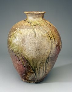 Büyük Kavanoz, Shigaraki fırınları, Shiga, Muromachi dönemi, c.15.-16. yüzyıl (toprak çanak çömlek) by Japanese School