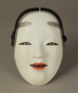 Genç bir kadının Noh tiyatro maskesi, Japon by Japanese School