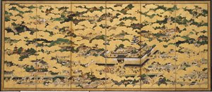 Rakuchu rakugai zu (İçinde ve çevresinde sahneler
Başkent) by Japanese School