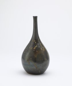 Sake şişesi, Imbe, Okayama ili, Edo dönemi, 17. yüzyılın sonu - 18. yüzyılın başı (kırmızı astarlı ve odun külü sırlı taş eşya)