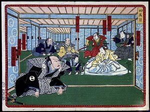Samurai Grubu - “” 47 roninin intikamı” da 19. yüzyıl: Kabuki Serisi by Japanese School