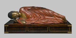 Sakyamuni nirvanaya giriyor by Japanese School