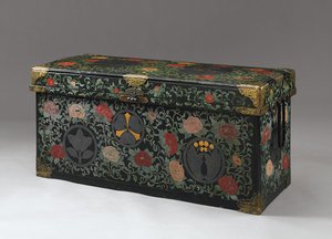 Depolama gövdesi (Nagamochi), Edo Dönemi (cila ve yaldızlı bakır) by Japanese School