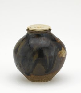 Çay kutusu, bunrin şekli, Edo dönemi (seramik) by Japanese School