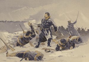Karda Hei-kou-tai Savaşı (kromolitho) by Japanese School