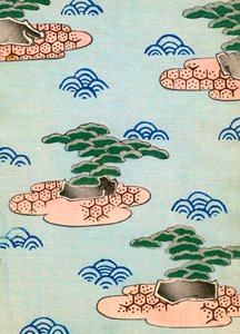 Adalardaki Ağaçların Tahta Baskısı by Japanese School