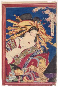 renkli gravür (mürekkep) by Japanese School