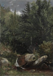 Bir Yamaçta Ağaçlar ve Bir Dere, 1853.