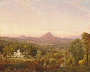 Sonbahar Manzarası, Sugar Loaf Dağı, Orange County, New York, yak. 1870-75. by Jasper Francis Cropsey