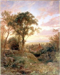 Eski Ev, Warwick, New York by Jasper Francis Cropsey