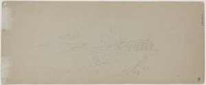 Bir Dağın Görünümü [verso] by Jasper Francis Cropsey