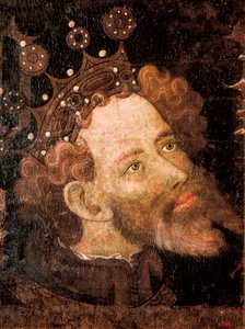 Aragonlu Peter IV, Jaume Mateu tarafından ahşap üzerine bir tempera detayı by Jaume Mateu