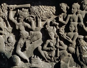 Hindu tapınağından kabartma