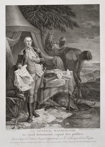 General Washington, Lest the Republic herhangi bir hasar almamalı, Noël Le Mire (1724-1801), c. 1785 (gravür) by Jean Baptiste (after) Le Paon
