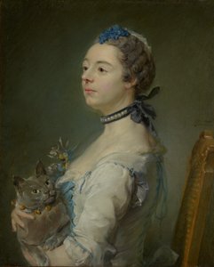 Magdaleine Pinceloup de la Grange, Parseval'de doğdu by Jean Baptiste Perronneau