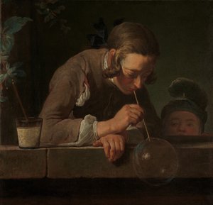 Sabun Köpüğü, c.1733-34 (tuval üzerine yağlı boya) by Jean Baptiste Simeon Chardin