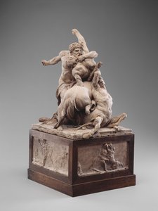 Herkül İki Sentorla Dövüşüyor, 1785 dolayları (pişmiş toprak) by Jean Baptiste Stouf