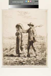 İşe Gitmek (gravür) by Jean Francois Millet
