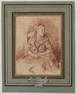 Oturan genç kız, 1785 by Jean Honore Fragonard