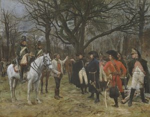Bilgi - Genel Desaix ve Köylü by Jean Louis Ernest Meissonier