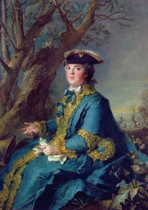 Louise-Elisabeth de France (1729-59) İspanya İnfantası, ardından Parma Düşesi by Jean Marc Nattier