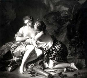Jüpiter ve Callisto by Jean Simon Berthelemy