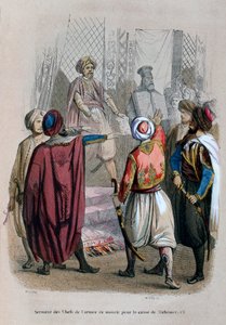 Ordu Komutanlarının Mehmet Ali Uğruna Ölme Yemini, Mısır, 1805 1847 by Jean Adolphe Beauce