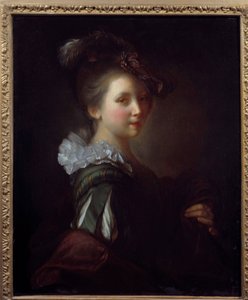 Kadın Portresi Resmi Jean Alexis Grimou (1680-1740) 18. yüzyıl Toulouse, Musee des Augustins