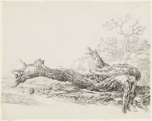Bir Dere Kenarına Düşmüş Eski Bir Ağaç by Jean Antoine Constantin