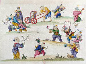 Çin vazosundan çizim: çocuk oyunu. Jean Antoine Fraisse
