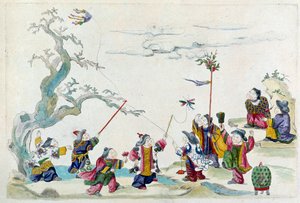 Bir Çin vazosundan çizim: fete. Jean Antoine Fraisse'nin (18. yüzyıl) tablosu