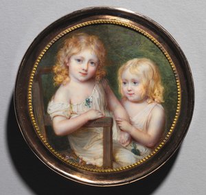 Sanatçı Çocuklarının Portresi Emma ve Paul, c. 1795.