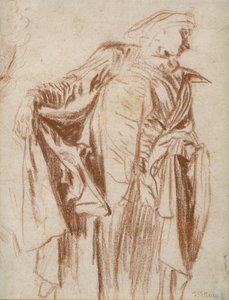 Başı Sağa Dönük Ayakta Duran Oyuncu, c. 1719-1720 by Jean Antoine Watteau
