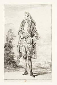 Beyefendi, Yelek Elinde by Jean Antoine Watteau