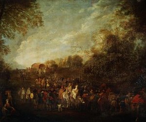 Yürüyen Birlikler by Jean Antoine Watteau