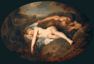 Perisi ve Satyr Jüpiter ve Antiope by Jean Antoine Watteau