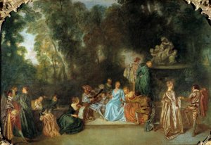 Recreation galante Jean Antoine Watteau