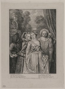 Giysiler İtalyan by Jean Antoine Watteau