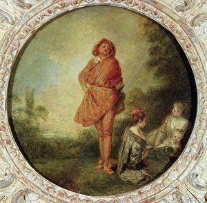 Gururlu Adam, 1715 by Jean Antoine Watteau