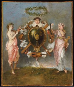 Komedi ve Müzik Birliği by Jean Antoine Watteau