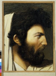 Profilli bir adamın portresi. Anonim resim. Musee Granet, Aix en provence