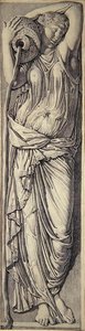 Bir Peri (kağıt üzerinde grafit) (çifti için bkz. 283230) by Jean Auguste Dominique Ingres