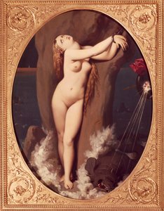 Angelica, Jean Auguste Dominique Ingres (1780-1867) tarafından zincirlenmiş, tuval üzerine yağlıboya, 97x75 cm, Angelica