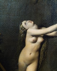 Figür Angelica, Roger ücretsiz Angelica tarafından detay by Jean Auguste Dominique Ingres