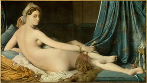 Jean Auguste Dominique Ingres (1780-1867) 1814 Dim. 0,91 x 1,62 m - Büyük Odalık. Dominique Ingres