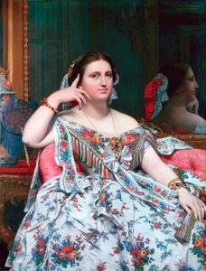 Madam Moitessier, 1856 by Jean Auguste Dominique Ingres