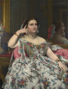 Madam Moitessier. 1856 by Jean Auguste Dominique Ingres