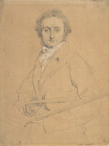 Niccolò Paganini 1784-1840, yaklaşık. 1830. by Jean Auguste Dominique Ingres