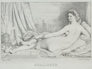 Odalık, 1825. by Jean Auguste Dominique Ingres